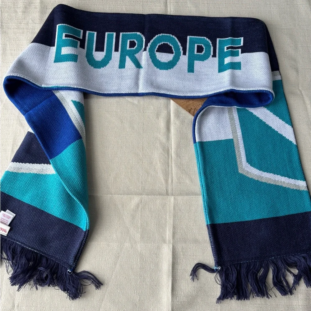 NWT Mitchel & Ness 2016 World Cup Hockey Europe Scarf